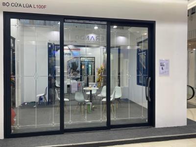 Cửa lùa hệ L100F nhôm Pmi